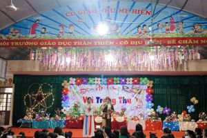 Một trung thu ý nghĩa đối với cô và trò trường Mầm non xã Tân Thanh năm học 2022- 2023