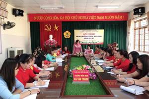 HỘI NGHỊ NHÀ GIÁO, CÁN BỘ QUẢN LÝ GIÁO DỤC, NGƯỜI LAO ĐỘNG TRƯỜNG MẦM NON XÃ TÂN THANH NĂM HỌC 2022 - 2023